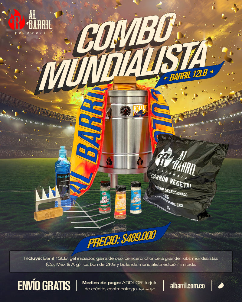 COMBO MUNDIALISTA | BARRIL 12 LIBRAS | ACCESORIOS