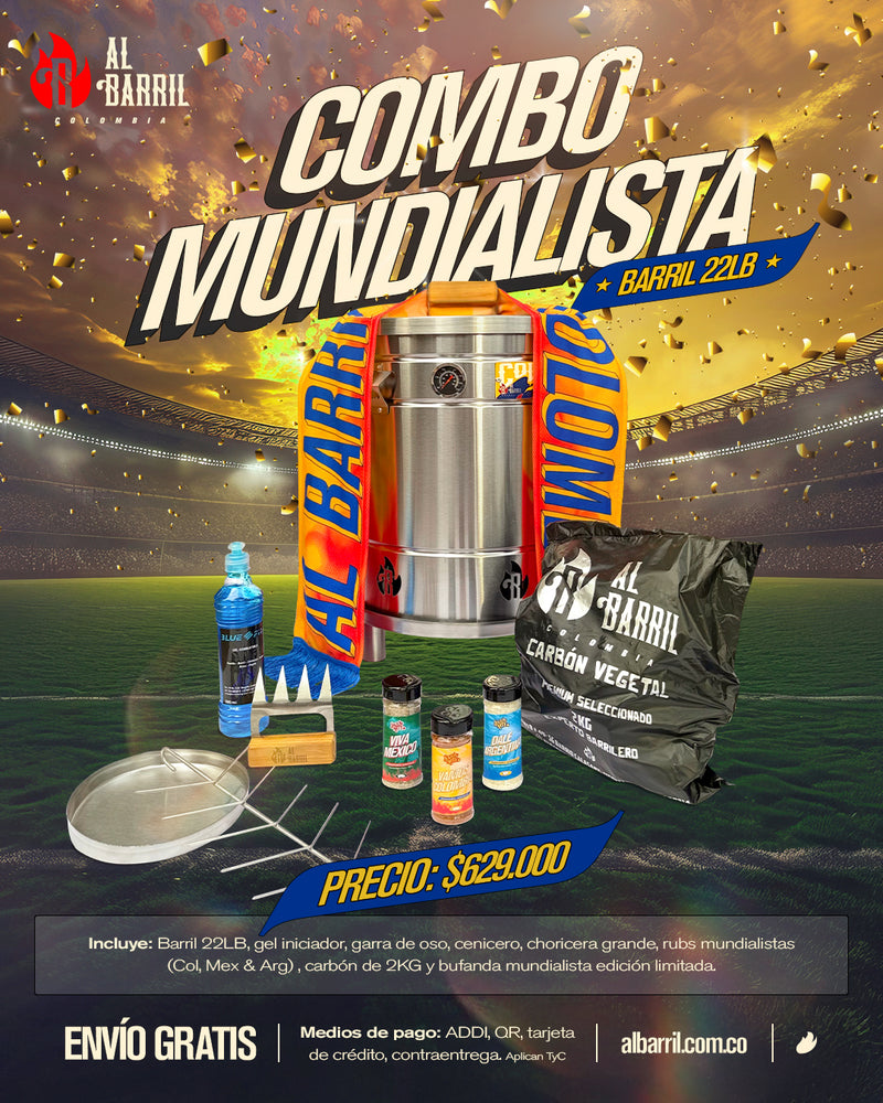 COMBO MUNDIALISTA | BARRIL 22 LIBRAS | ACCESORIOS