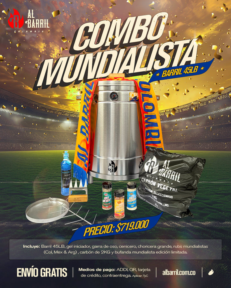 COMBO MUNDIALISTA | BARRIL 45 LIBRAS | ACCESORIOS
